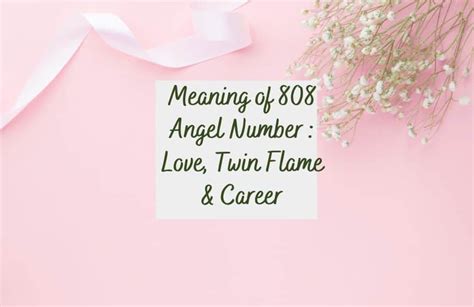 808 angel number money|Angel Number 808 Meaning: Love, Twin Flame,